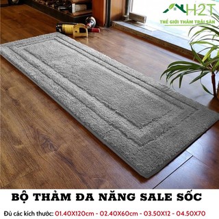  Thảm chùi chân 1 màu hàng nhập Cao Cấp thấm hút cực tốt - kích thức  40cm x 120cm  