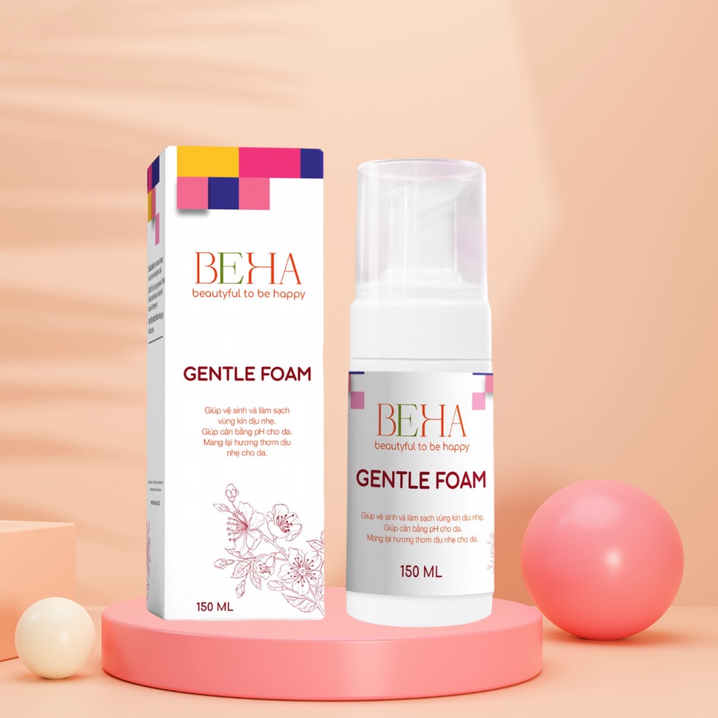 Dung dịch vệ sinh phụ nữ BEHA Gentle foam 150ml