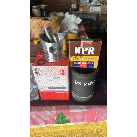 Bộ hơi máy D8 Pitton đầu bằng , Xilanh + Bạc nhật