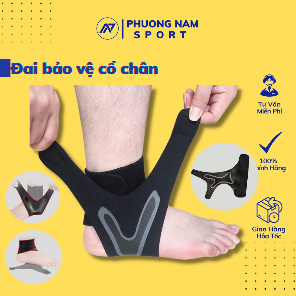 Băng Quấn Cổ Chân, Đai Bảo Vệ Mắt Cá, Bó Gót Chân Chính Hãng WINSTAR Thể Thao Đá Bóng Cầu Lông Bóng Rổ
