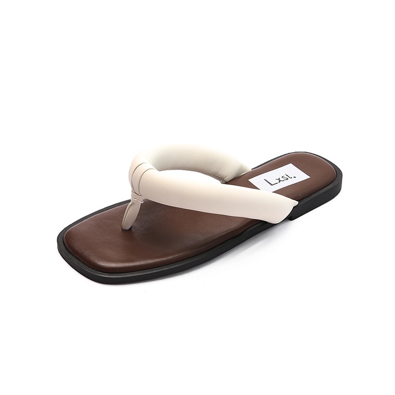 Dép Xỏ Ngón Đế Bằng Đơn Giản Thời Trang Đi Biển Mùa Hè Phong Cách Cổ Điển Cho Nữ Crush150