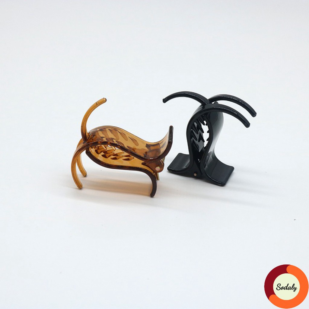 Kẹp Tóc Càng Cua 3 Răng, 5 Răng nâu đen