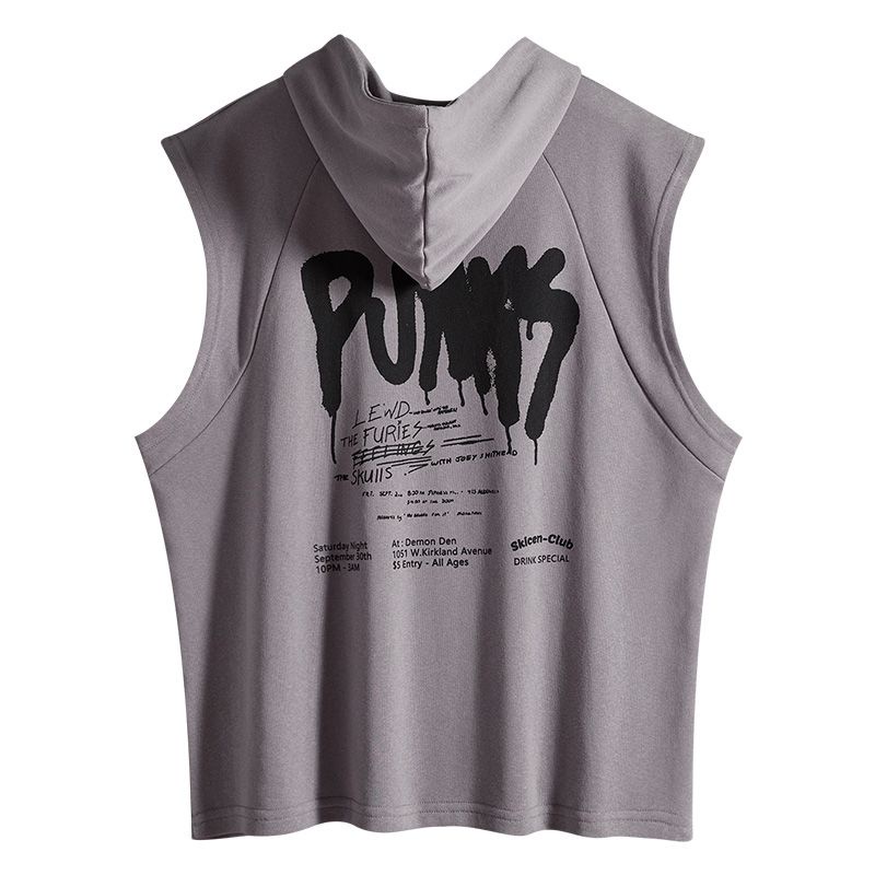 Áo Hoodie Sát Nách Dáng Rộng Phong Cách Thể Thao Thời Trang Mùa Hè Cho Nam