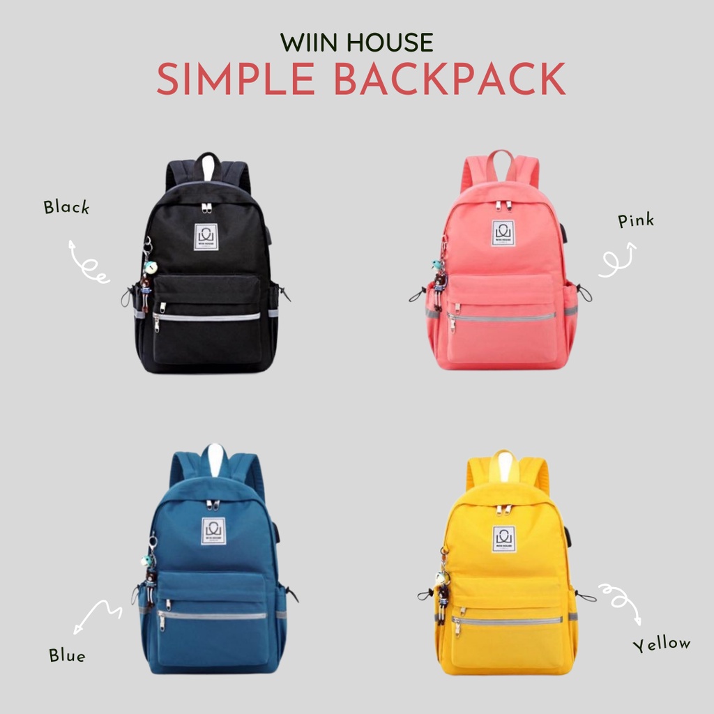Balo Simple (Kèm móc gắn)