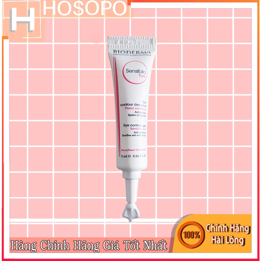 Kem dưỡng ẩm giảm bọng mắt Bioderma Sensibio eye 2ml