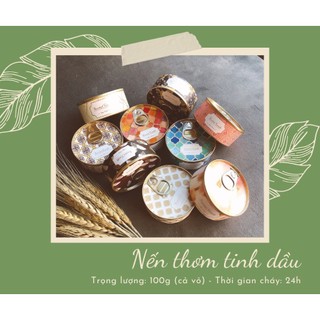 Nến Thơm The canned, Nến Thơm Tinh Dầu Thư Giãn, Giảm Stress - Nến Thơm Unlimited Nguyên Liệu Tự Nhiên Không Khói