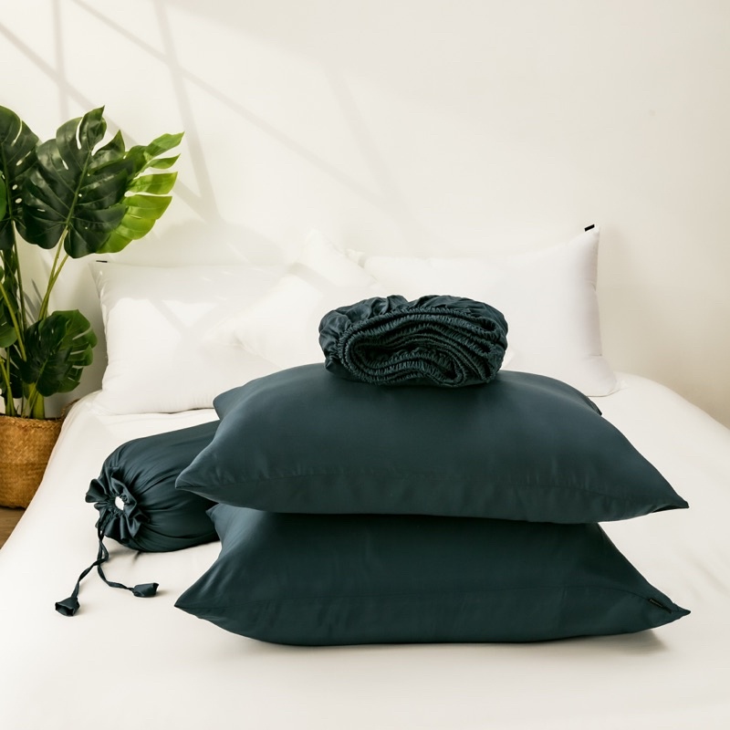 Bộ Ga Gối 4 Món Gòn Bedding Cotton Satin Hàn Quốc 1m6x2m - 1m8x2m