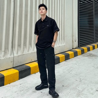 Áo Polo Oversize Bagy Revo/Black - Revvour