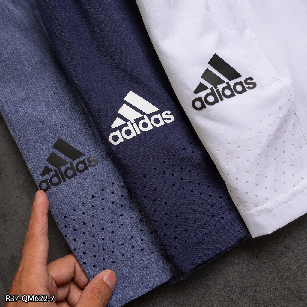 Quần short thể thao/ quần tập gym 2 lớp form trên gối tôn dáng, chất vải mịn mát R37