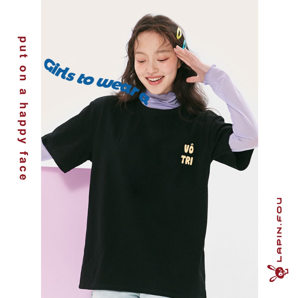 Áo Thun Unisex Nam Nữ Local Brand - Lapin.Fou Vô Tri 2