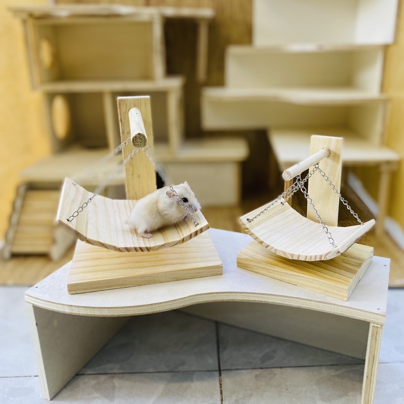 Xích đu gỗ vòm cho Hamster