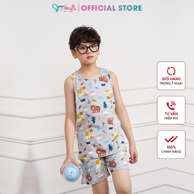 Bộ mặc nhà JOOKYLI bé trai sát nách 95B0618