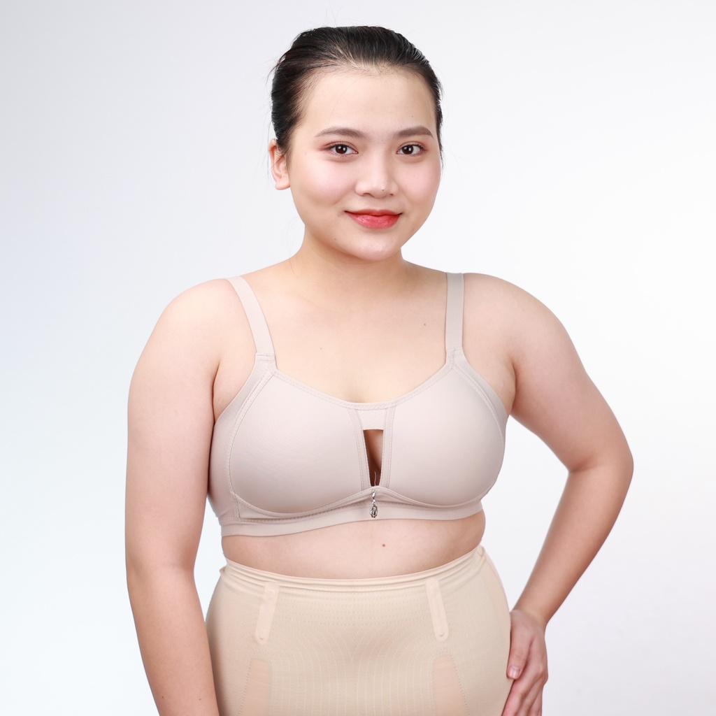 Áo lót Bigsize nữ - Áo ngực Big size định hình vòng 1 - Bra big size Không gọng, Bản to, Đệm mỏng, Siêu nâng đẩy - AV004