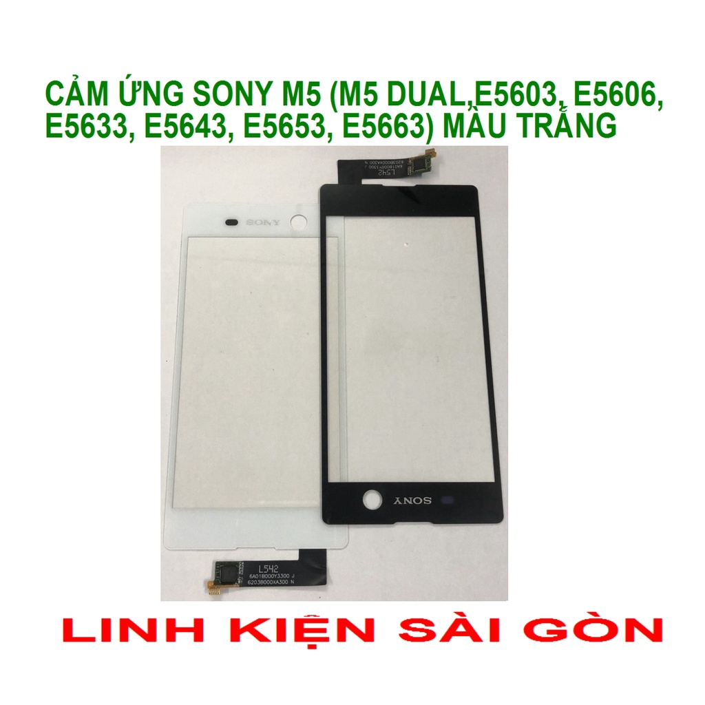 CẢM ỨNG SONY M5 MÀU TRẮNG