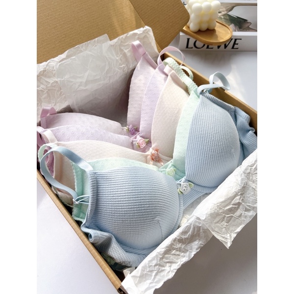 Cotton Pastel - Đồ lót, nội y vải cotton thoáng mát màu sắc ngọt ngào đáng yêu có gọng | BigBuy360 - bigbuy360.vn