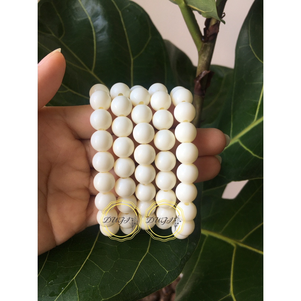 Chuỗi đeo tay xương mỹ nghệ màu ngà -  Dugi store