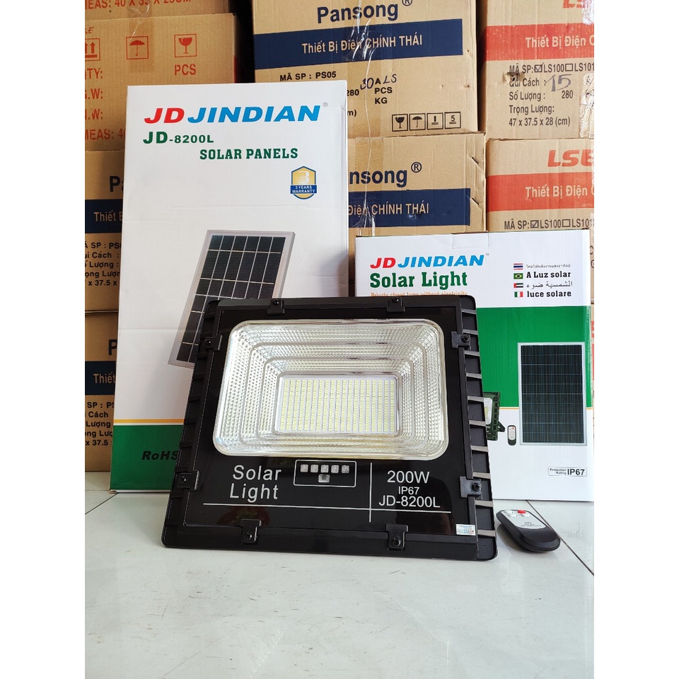 Đèn Pha Led Năng Lượng Mặt Trời 100W -200W-300W JINDIAN