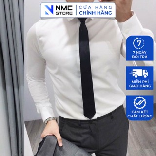Áo Sơ Mi Nam Dài Tay NMC Dáng Công Sở Chất Lụa Cao Cấp