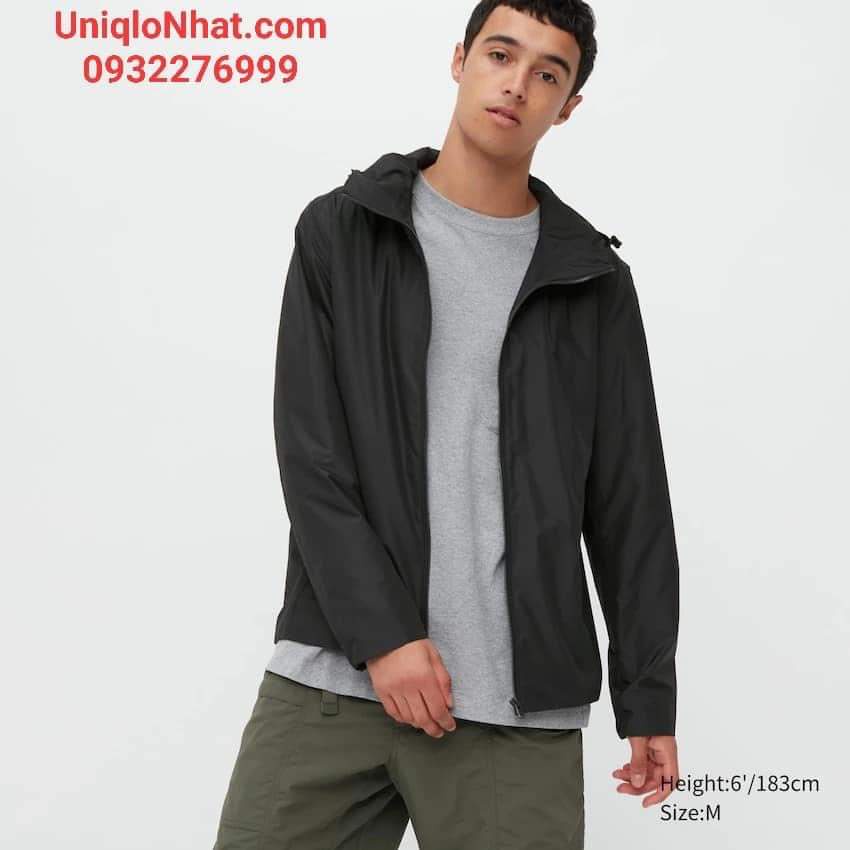 Áo khoác gió 2 lớp nam Uni Authentic chống thấm nước