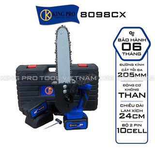 Máy cưa xích pin KING PRO 8098CX Động cơ Không Chổi Than