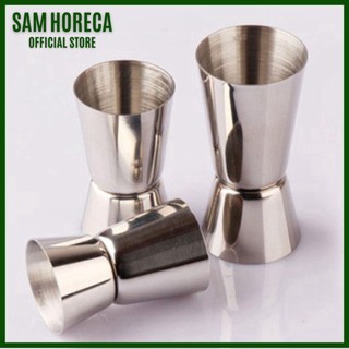 Jigger inox, ly đong 2 đầu 15-30ml, 20-40ml, 25-50ml - sam horeca