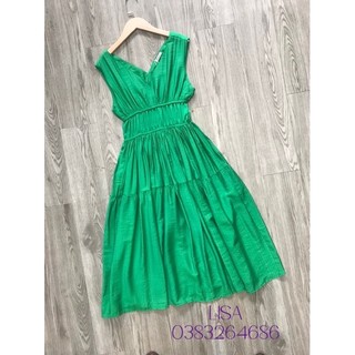 VÁY MAXI LỤA CỔ TIM