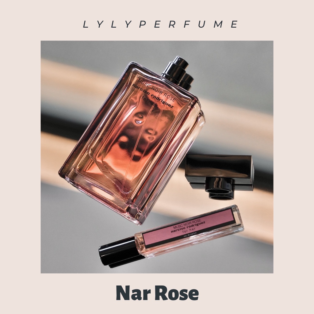 Nước hoa nữ 𝗡𝗮𝗿𝗰𝗶𝘀𝗼 𝗠𝘂𝘀𝗰 𝗡𝗼𝗶𝗿~𝗥𝗼𝘀𝗲~EDP mẫu 5ml 10ml ~ Lylyperfume