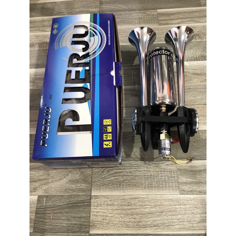 Còi ngân hơi - còi quả trứng (có bầu giữa 2 loa) Puerju