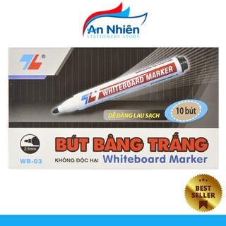 Hộp 10 bút lông bảng tẩy xóa được Thiên Long WB03