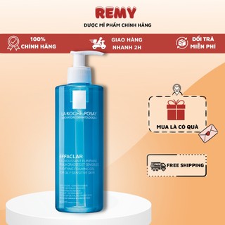 (có bill) Sữa rửa mặt La RochePosay Effaclar cho da dầu, mụn, nhạy cảm 400ml