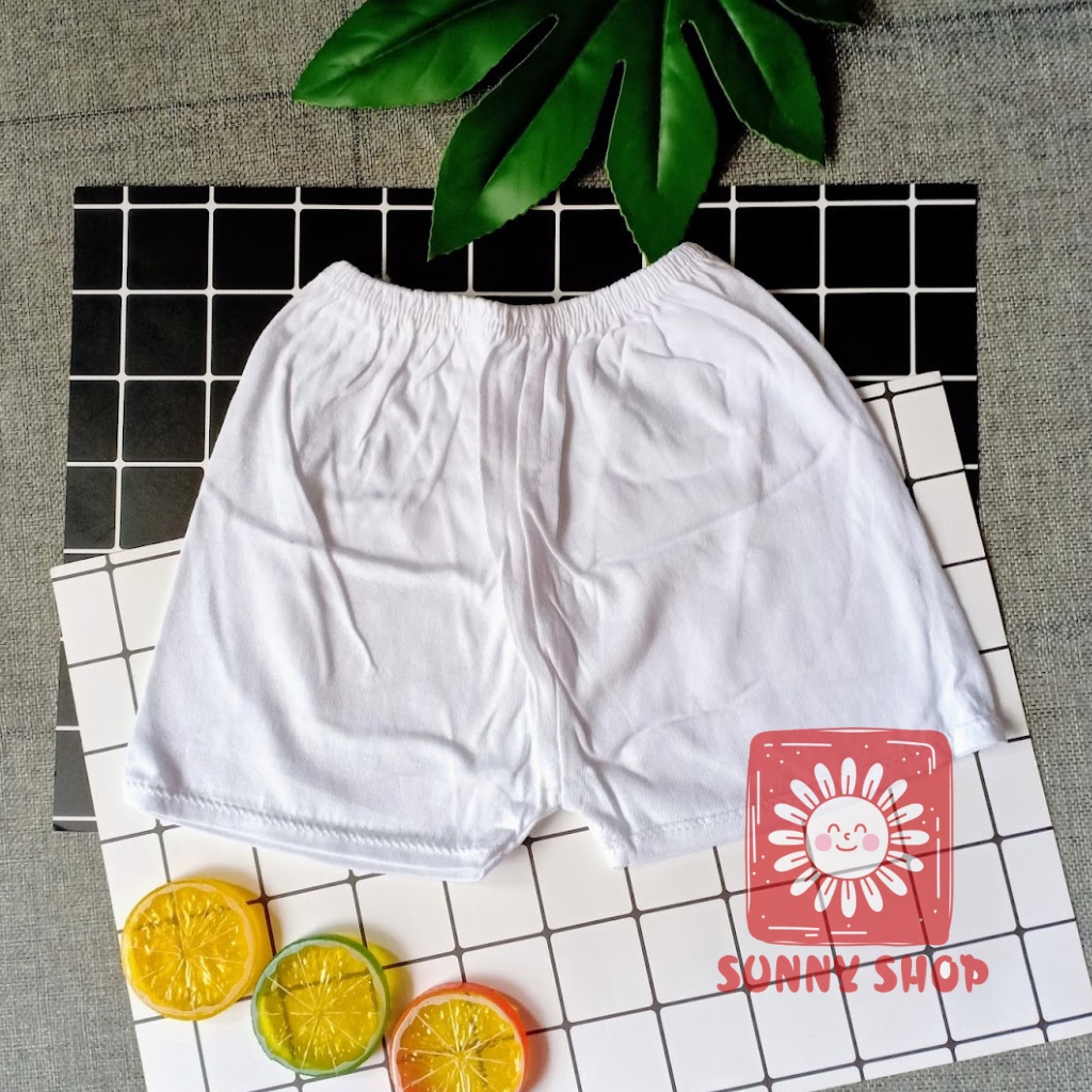 Quần NGẮN BOSINI từ sơ sinh đến 12kg / Quần đùi TRẮNG cho em bé BOSDANNA
