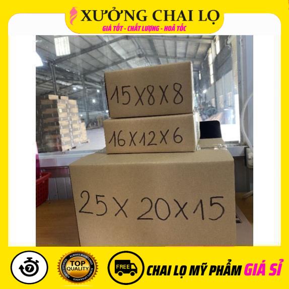 Hộp Carton Giá Rẻ ✿ TRÙM SỈ ✿ [25x20x15] Thùng Hộp Carton Đóng Gói Hàng , phụ kiện du lịch