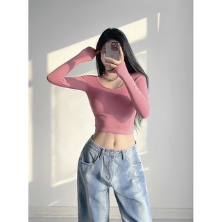 Áo thun croptop cổ tròn #1269 order