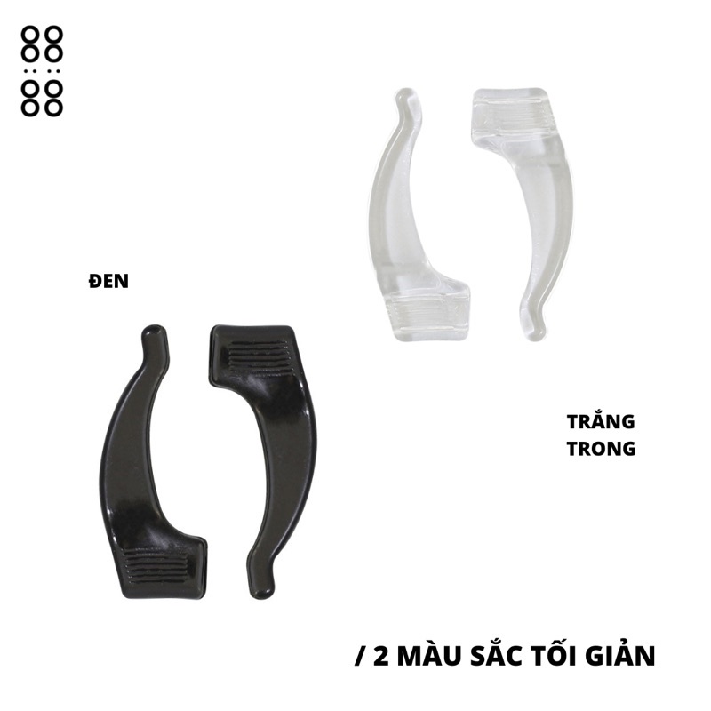 Cài tai cố định silicon nhỏ chống trượt THE88 cho mắt kính giúp kính chống rơi êm tai khi chơi thể thao