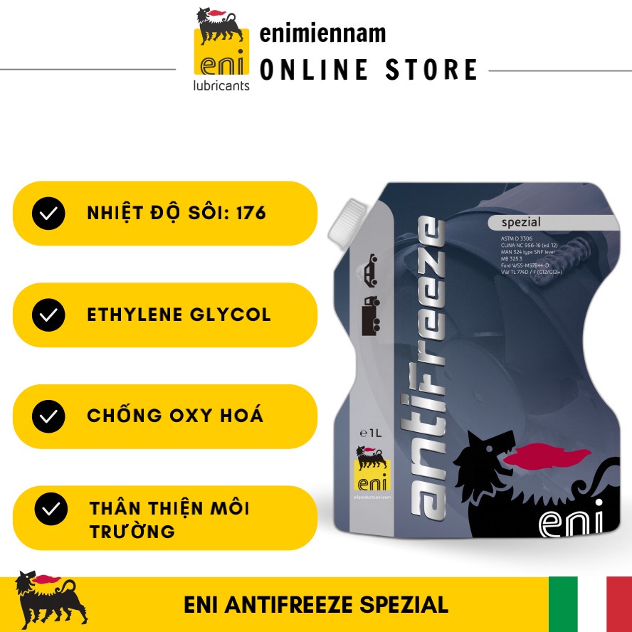 Nước Mát ENI Spezial hồng 1L, nhiệt độ sôi 176 (Nhập khẩu Ý)