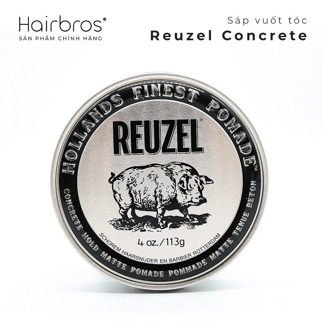 Sáp vuốt tóc Reuzel Concrete - Clay Wax, Clay Pomade - 35gr / 113gr / 340gr
