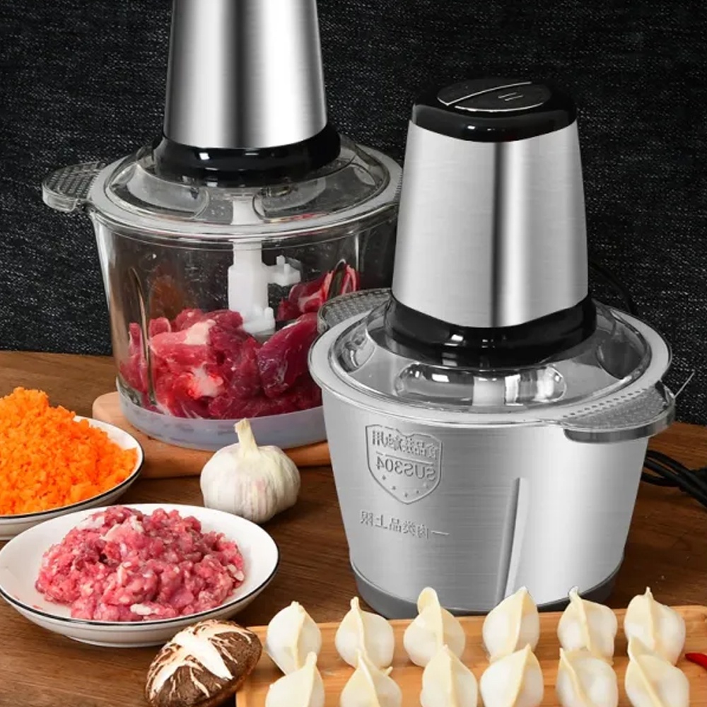 Máy xay thịt đa năng inox 4 lưỡi siêu bền
