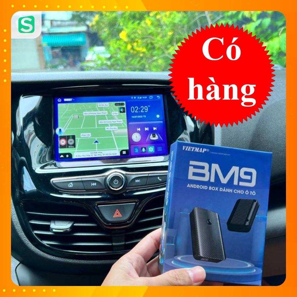 Carplay Android Box Vietmap BM9 dùng cho ô tô - Ram 4GB, Bộ nhớ trong 64GB, Bảo hành 24 tháng