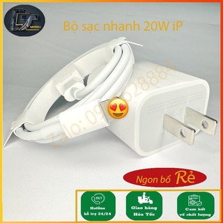 Bộ Củ Cáp Sạc Nhanh lP 20W sạc ổn định an toàn cho điện thoại ip 6 đến 14prx