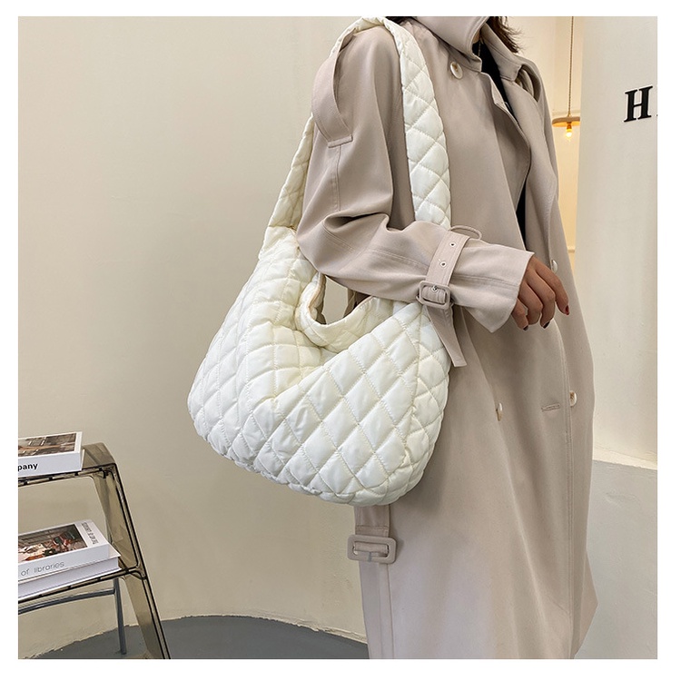 Túi vải đeo vai IELGY sức chứa lớn in họa tiết thời trang cho nữ