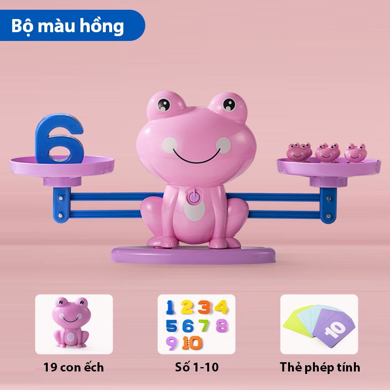 Đồ Chơi Giáo Dục Toán Học Cho Trẻ Em Ếch Cân Bằng Trọng Lượng Hỗ Trợ Học Toán Và Phép Tính Hiệu Quả A1