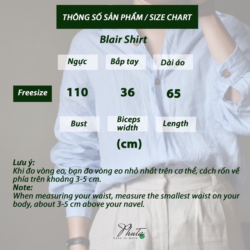 Áo Sơ Mi Tay Dài - Linen - Blair Shirt - PHUTA