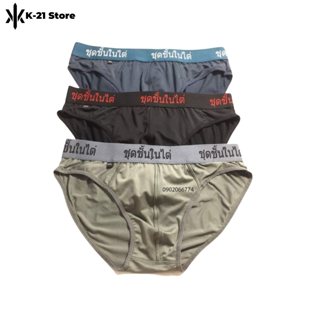 Combo 10 Quần lót nam Thái Lan Thun Lạnh - Quần sịp nam Hàng Việt Nam mặt cực thoáng K-21