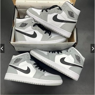 Giày jordan xám trắng panda cổ cao nam nữ 36-44,giày thể thao jodan,giày sneaker jd1 xám trắng cao mới nhất