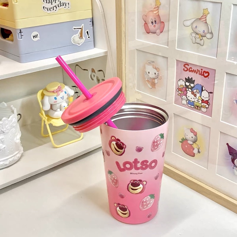 Ly giữ nhiệt gấu dâu Lotso chính hãng