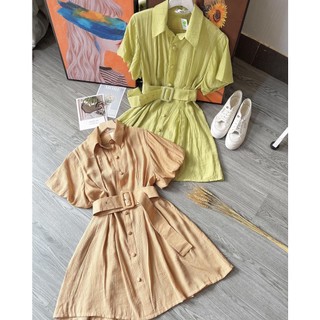 ĐẦM ĐŨI CỔ SƠMI & BELT ⚡HỎA TỐC⚡ MEOINDAHOUSE