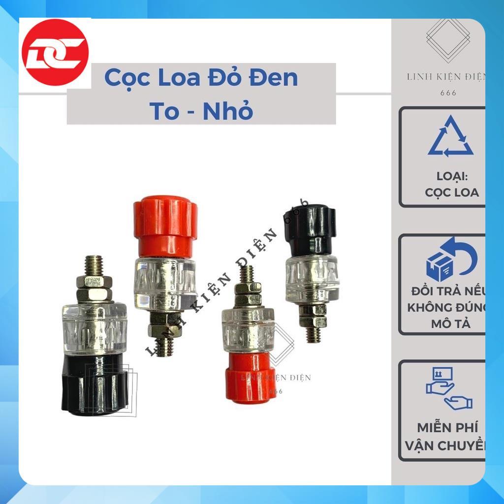 Cọc loa đỏ đen bắp chuối cao cấp jack loa amply bãi rẻ loại tốt CL35-40MM - Vật Liệu Điện Dương Chính