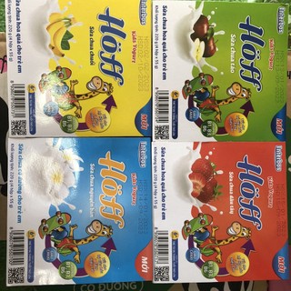 Sữa Chua Hoff Cho Bé 4 Vị[dâu tây , táo , nguyên bản , chuối]