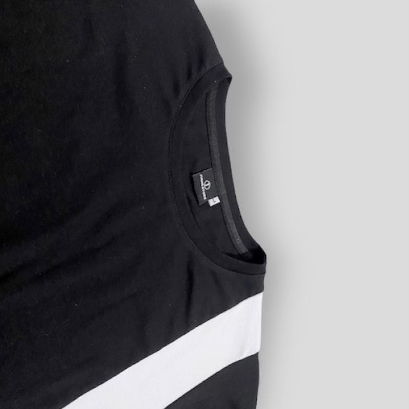 Áo thun tay lỡ form rộng kẻ sọc vai - phông nam nữ cotton oversize Jiang Store