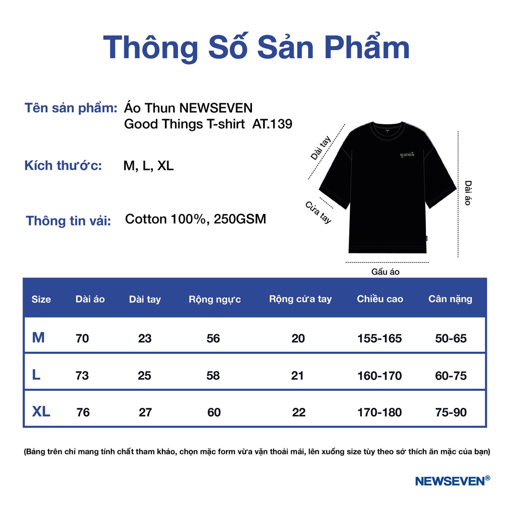 Áo Thun NEWSEVEN Good Things T-shirt AT.139